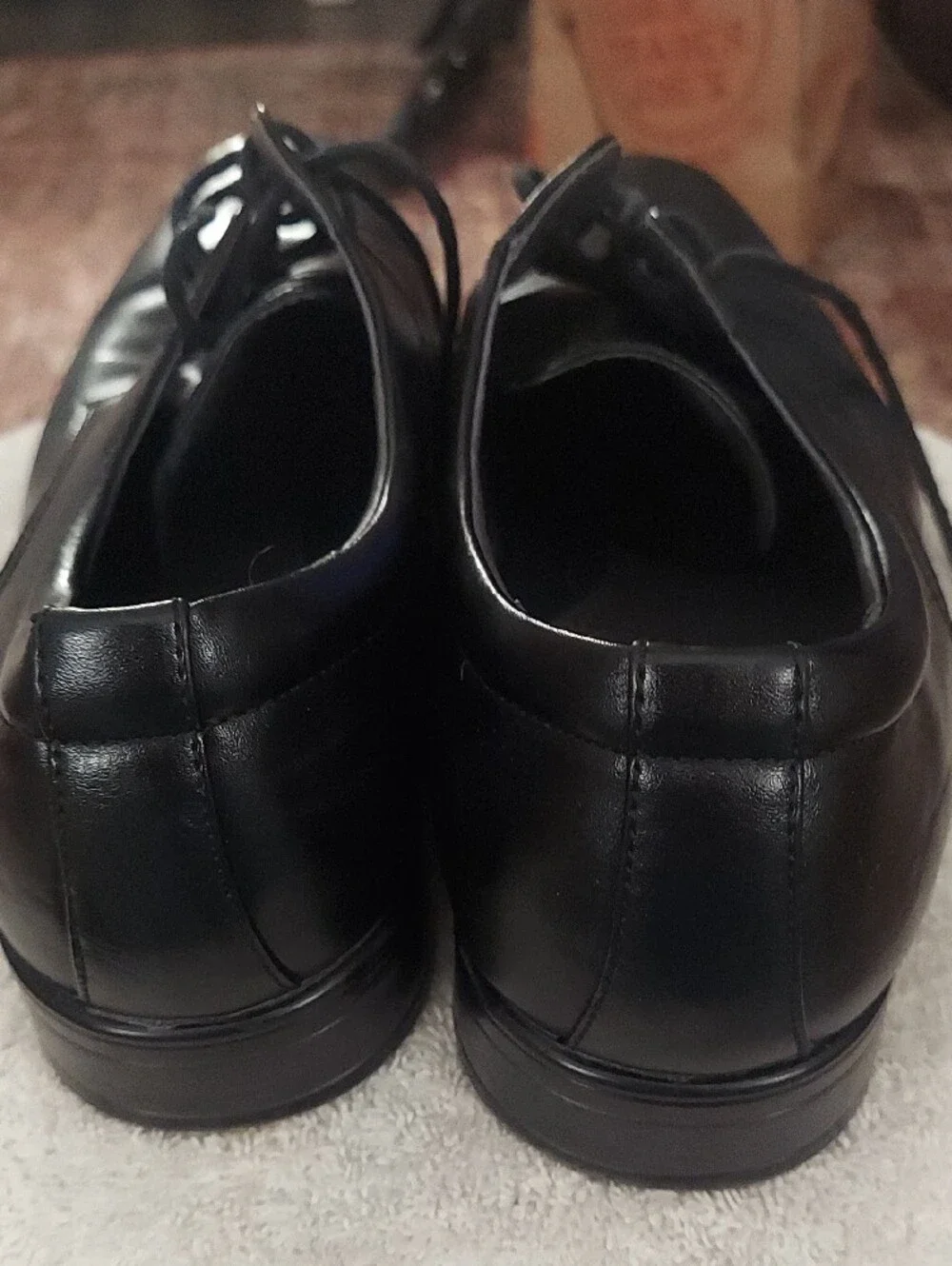 Apt. 9 Black Men's Faux Leather Derby Dress Shoes
